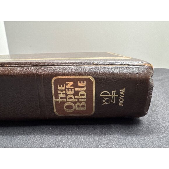 1975 Edition The Open Bible King James Version By Royal Leather Bound READ USA - Picture 5 of 14